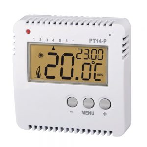PT14-P digitales Wandthermostat mit Programmiermöglichkeit für Festanschluss