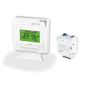 T9F Digitales Funkthermostat mit Programmiermöglichkeit für Festanschluss